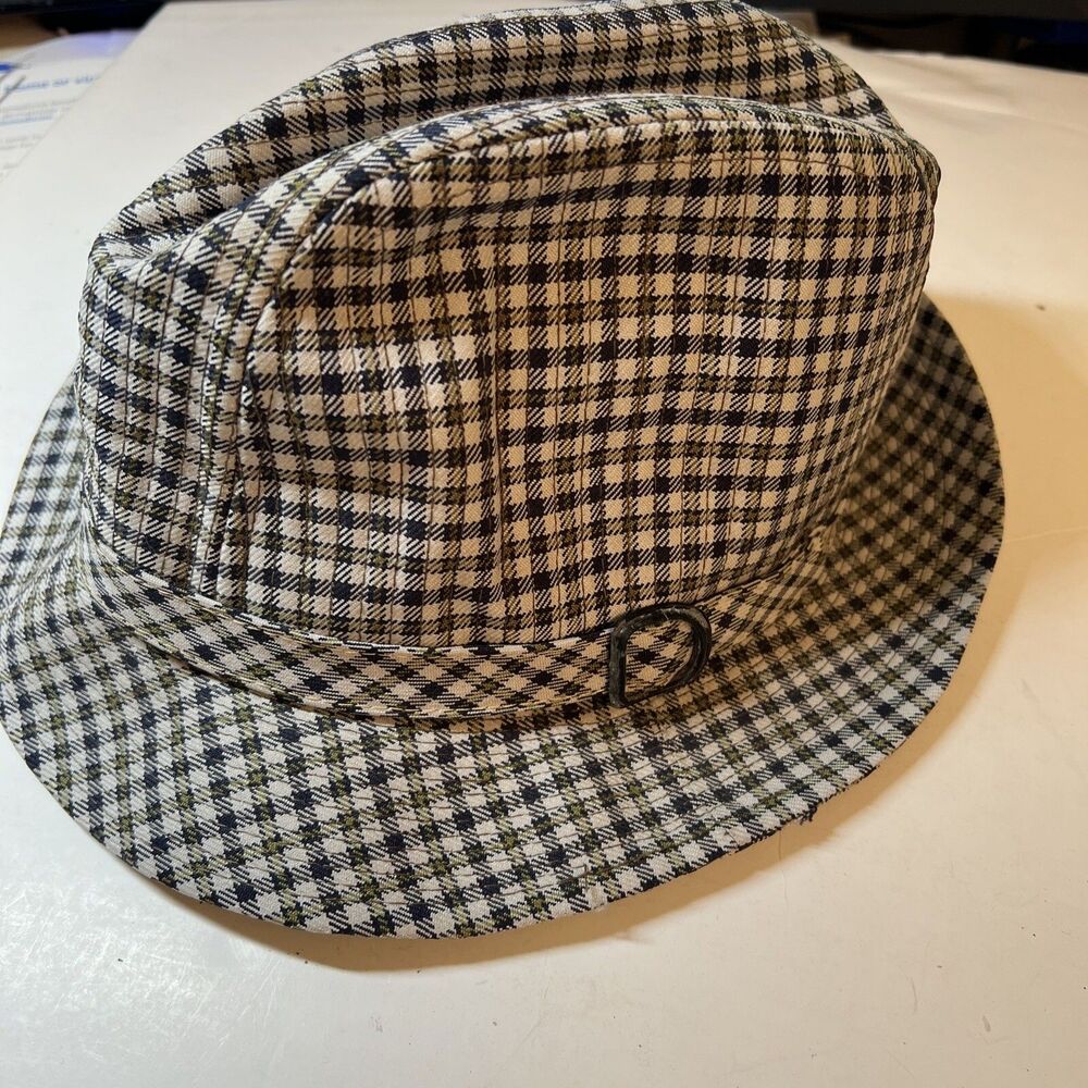 Classic Men’s Fedora , Plaid, Small, Union Made USA